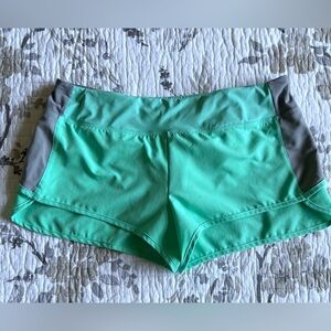 APL Athletic Running Shorts Pistachio Green & Gray • M